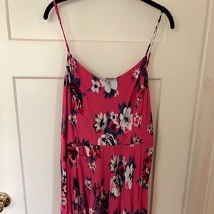 Old Navy Pink Floral Dress - XXL